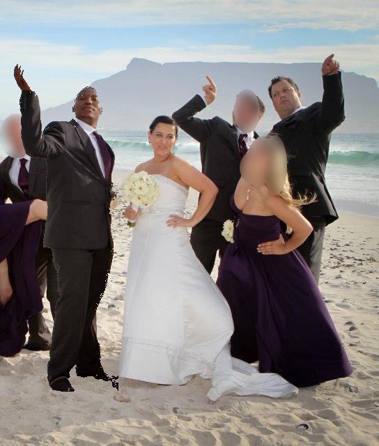 Wendy and Jonathan Stephenson and Themba Phillip Tsotetsi wedding - 2012